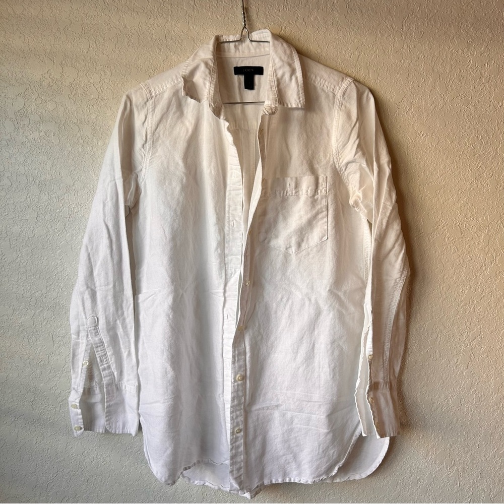 J crew linen button down